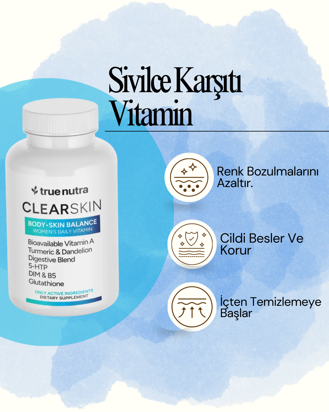 Doğal Sivilce Önleyici Vitamin Takviyesi